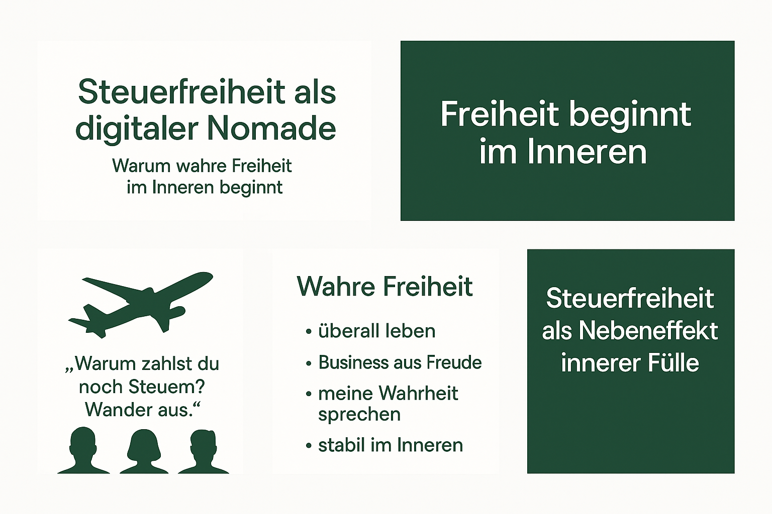 Steuerfreiheit als Nebeneffekt innerer Fülle