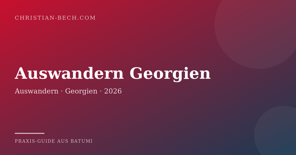 Auswandern Georgien