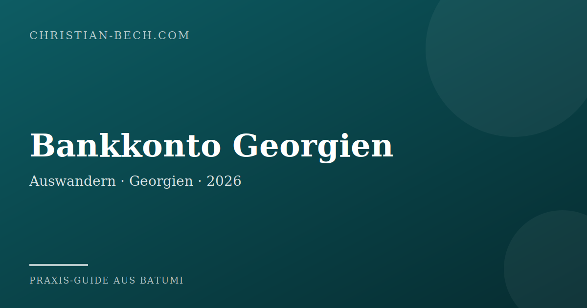 Bankkonto Georgien