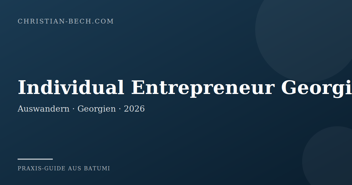 Individual Entrepreneur Georgien