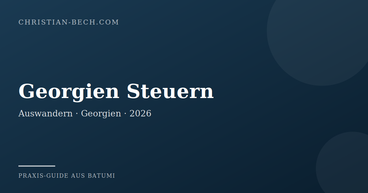 Georgien Steuern