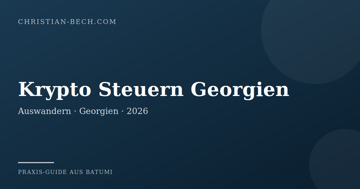 Krypto Steuern Georgien